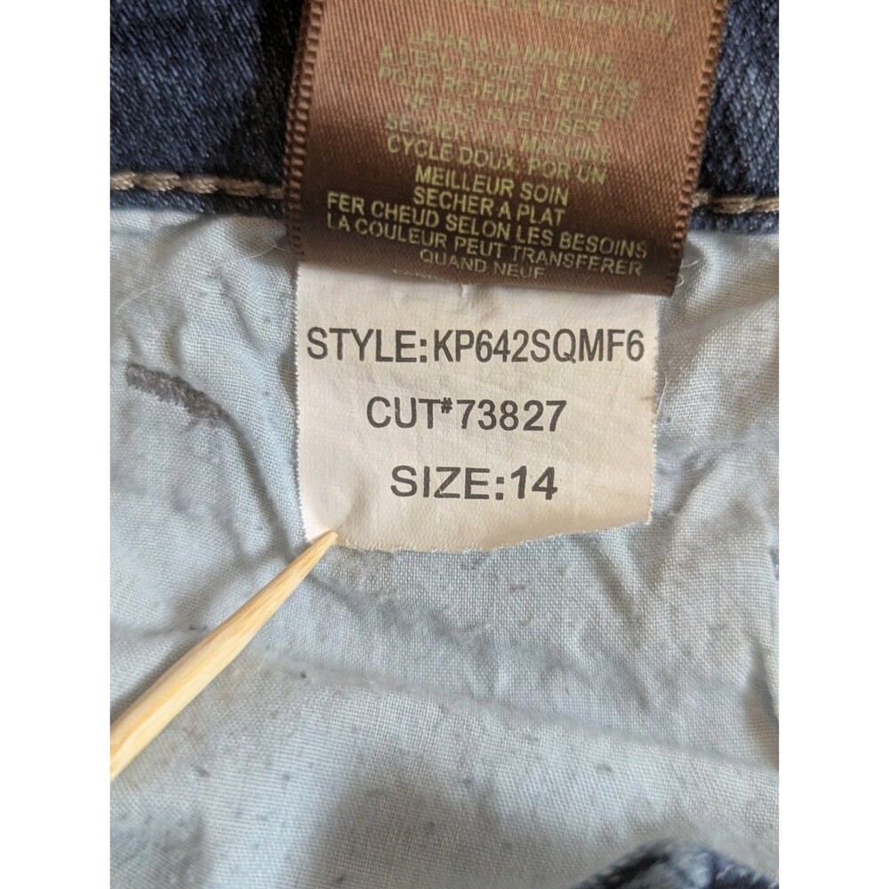 KUT from the Kloth Catherine Boyfriend Jeans Blue Wash Size 14 Cut# 73827 - Picture 9 of 15